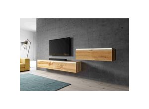 5905351295868 - TV-Kommode bargo iii 300 cm (3x100cm) Lowboard ohne led wotan - Furnix