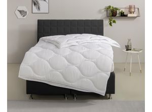5905428036158 - Microfaserbettdecke HOME AFFAIRE Angly Bettdecke 135x200 cm und 155x220 cm Bettdecken Gr B L 155 cm x 220 cm 4-Jahreszeiten weiß Bettdecken Sommer Winter Decke Allergiker geeignet (Hausstaub)