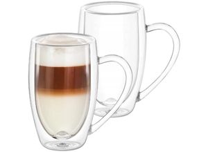 5905454260404 - Doppelwandige Thermogläser mit Henkel 2er-Set 500 ml Gläser Set Kaffeegläser 5905454260404 - Doppelwandige Thermogläser mit Henkel 2er-Set 500 ml Gläser Set Kaffeegläser