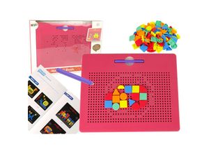 5905515351270 - Magnettafel mit Kugeln Magnettablett Pads Pink