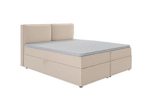 5905515790017 - S-style Möbel - Milo Boxspringbett 180x200 Bettkästen Beige