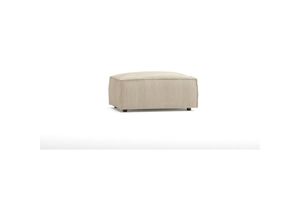 5905515792455 - Modernes Fußhocker Porto aus Beige Cord mit weichem Sitz