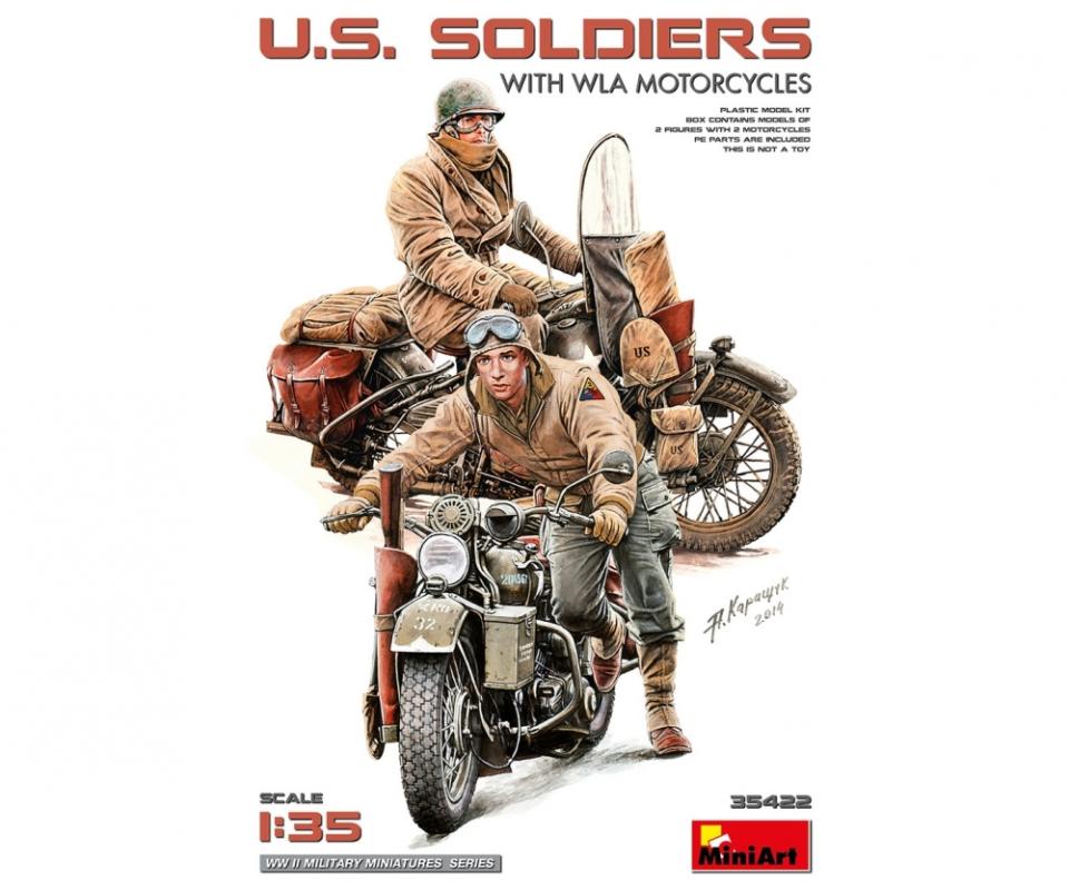 5905937497891 - US Soldaten m WLA Motorrädern