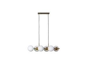 5905999631080 - Gold Milk Ball Pendelleuchte Abruzzo Pompei 6xE27