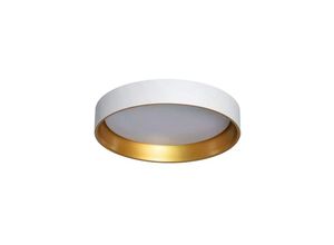 5905999631370 - LED-Deckenleuchte 21 W rund Weiß und Gold 45 cm 3 Lichtfarben CCT Abruzzo Roma