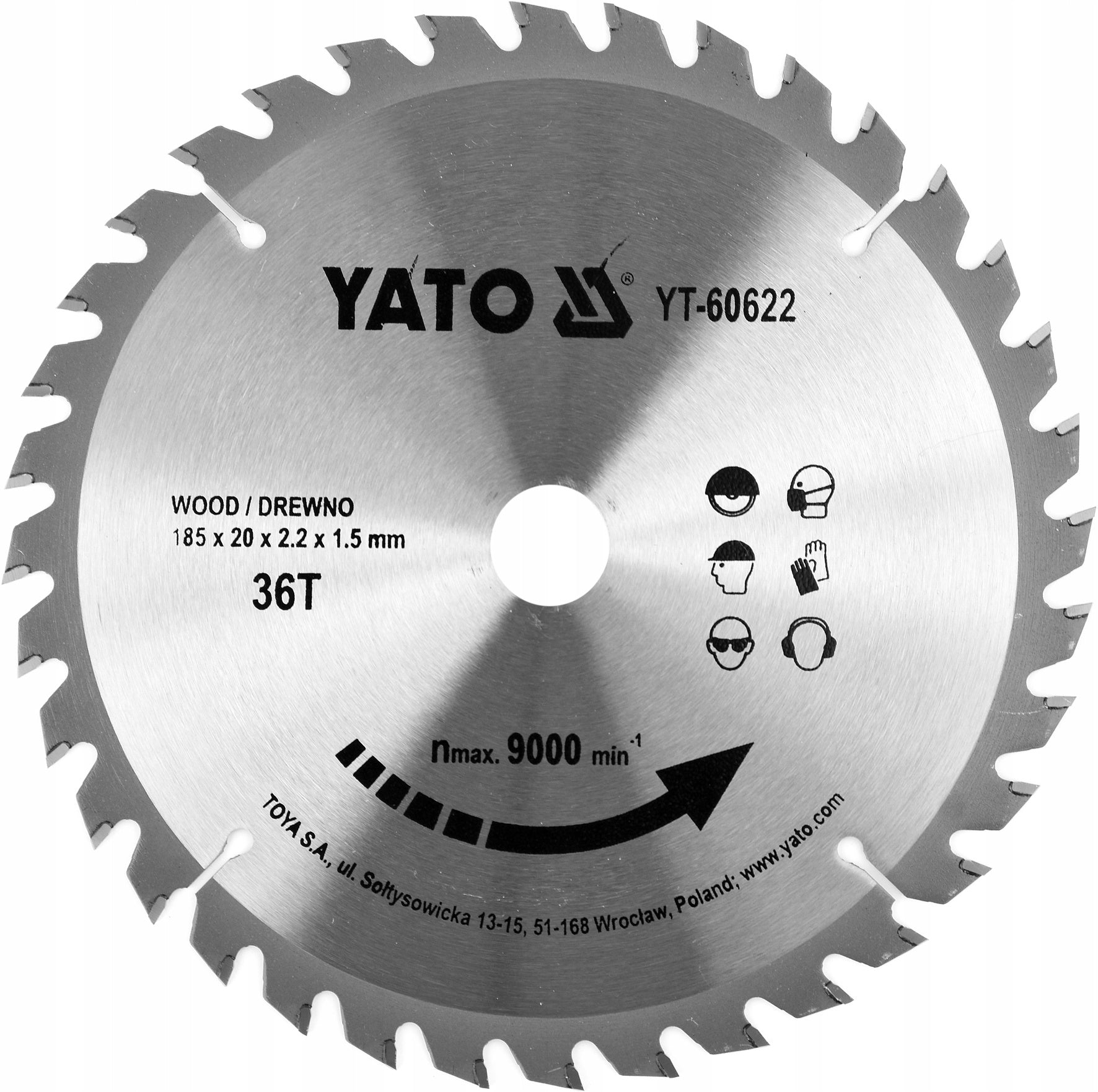 5906083052934 - Kreissägeblatt Ø185 mm - 36 T - Innendurchmesser 20 mm