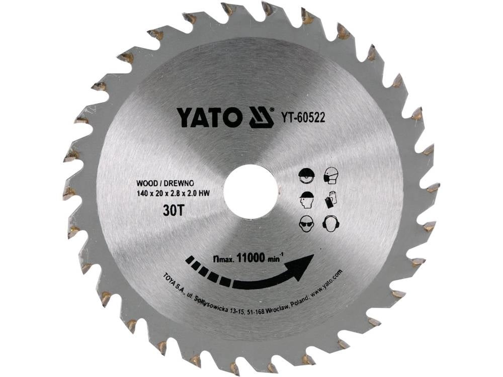 5906083605222 - Kreissägeblatt Ã˜140 mm - 30T - Innendurchmesser 20 mm