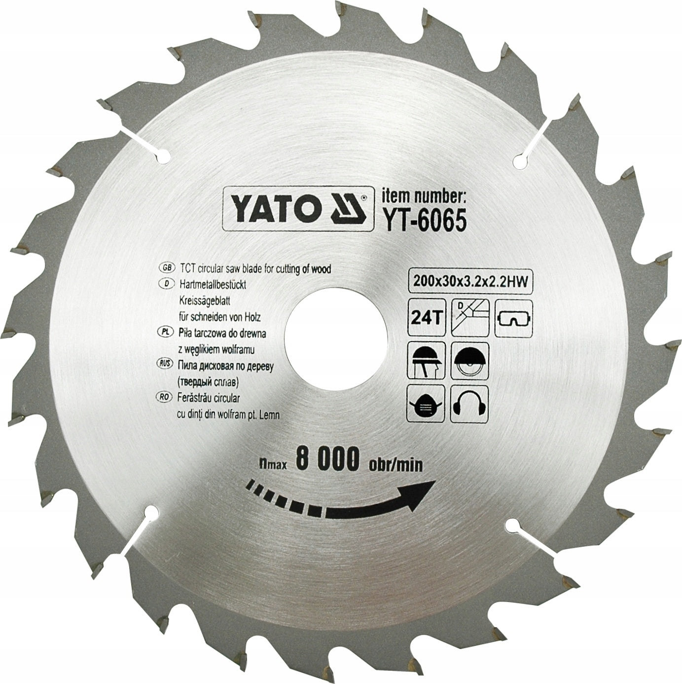 5906083960659 - Kreissägeblatt Ã˜200 mm - 24T - Innendurchmesser 30 mm