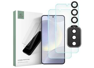 5906203690435 - Techprotect - Gehärtetes Glas kompatibel mit samsung galaxy S24+ Tech-Protect Supreme Set Klar