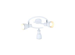 5906714863380 - Fido Spiral Deckenlampe 3x40w E14 Weiss + Chrom