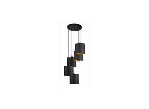 5906714873976 - Lange Hängeplatte-Lampe 5x40w E14 Schwarz