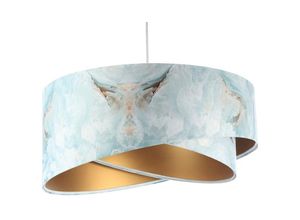 5906742002126 - 060-156 Hängeleuchte galaxy E27 max1X60W Velourstoff bedruckt auf pvc mehrfarbig innen gold H105cm Ø50cm dimmbar - Bps Koncept