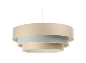 5906742008401 - Bps Koncept - 050-099-60 Hängeleuchte Triniti beige grau 1xE27 H102cm ø 60cm dimmbar