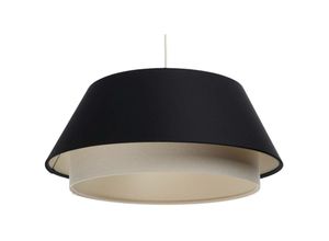 5906742021776 - Bps Koncept - 0SE0-018 Hängeleuchte sensei Satin auf PVC-Kunststoff schwarz beige 1xE27 40W H117cm Ø50cm dimmbar