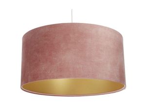 5906742024227 - Bps Koncept - 0E0-151-40 Hängeleuchte glamour Samtstoff auf PVC-Basis rosa gold 1xE27 40W H102 Ø40cm dimmbar