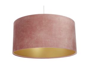 5906742024241 - 0E0-151-60 Hängeleuchte glamour Samtstoff auf PVC-Basis rosa gold 1xE27 40W H112 Ø60cm dimmbar - Bps Koncept