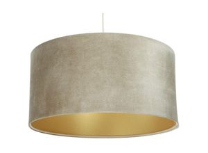 5906742024258 - 0E0-152-40 Hängeleuchte GLAMOUR Samtstoff auf PVC-Basis creme gold 1xE27 40W H102 Ø40cm dimmbar