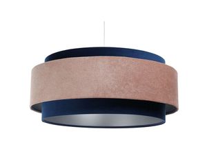 5906742025927 - DUM-042 Hängeleuchte doblo Velourss strukturiert und Samtstoff auf PVC-Basis rosa blau silber 1xE27 40W H107 Ø60cm dimmbar - Bps Koncept 5906742025927 - DUM-042 Hängeleuchte doblo Velourss strukturiert und Samtstoff auf PVC-Basis rosa blau silber 1xE27 40W H107 Ø60cm dimmbar - Bps Koncept