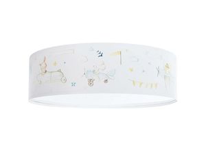 5906742026115 - f-090-560-60 Kinderzimmerlampe Deckenleuchte SWEET DREAMS 2xE27 max40W PVC mit UV-Farbdruck weiß mehrfarbig H18cm Ø40cm dimmbar