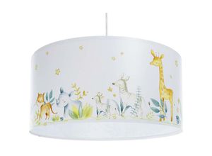 5906742026344 - 030-520-40 Kinderzimmerlampe Hängeleuchte sweet dreams 1xE27 max40W pvc mit UV-Farbdruck weiß mehrfarbig H102cm Ø40cm dimmbar - Bps Koncept