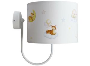 5906742026498 - 030m-520 Kinderzimmerlampe Wandleuchte sweet dreams 1xE27 max40W pvc mit UV-Farbdruck weiß mehrfarbig H27cm Ø225cm dimmbar - Bps Koncept