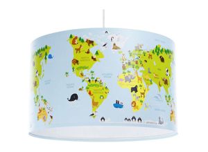 5906742026962 - F-640-60 Kinderzimmerlampe Hängeleuchte sweet dreams 1xE27 max40W pvc mit UV-Farbdruck weiß mehrfarbig H112cm Ø60cm dimmbar - Bps Koncept