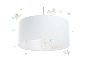 5906742027983 - Bps Koncept - f-090-520-60 Kinderzimmerlampe Hängeleuchte sweet dreams 1xE27 max40W Velours auf PVC-Basis mit Öko-Latexdruck weiß mehrfarbig