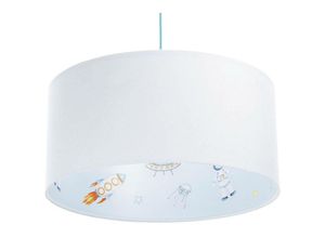 5906742028010 - Bps Koncept - f-090-580-60 Kinderzimmerlampe Hängeleuchte sweet dreams 1xE27 max40W Velours auf PVC-Basis mit Öko-Latexdruck weiß mehrfarbig