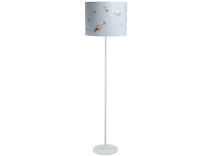 5906742028515 - F-090-640-50 Kinderzimmerlampe Stehleuchte sweet dreams 1xE27 max40W pvc mit UV-Farbdruck weiß mehrfarbig H150cm Ø40cm mit Fußtrittschalter - Bps