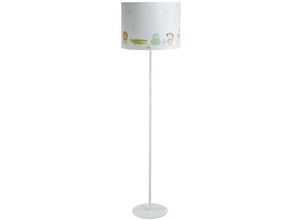 5906742028546 - F-580-60 Kinderzimmerlampe Stehleuchte sweet dreams 1xE27 max40W pvc mit UV-Farbdruck weiß mehrfarbig H150cm Ø40cm mit Fußtrittschalter - Bps