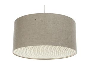 5906742029604 - Bps Koncept - 0N0-026-40 Hängeleuchte boho elegant E27 2x40W Hanf natürlich auf PVC-Kunststoff mit Rattan Diffusor grau H90cm Ø40cm dimmbar