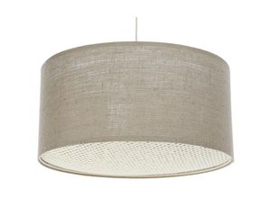 5906742029680 - 0N0-028-40 Hängeleuchte boho elegant E27 2x40W Hanf natürlich auf PVC-Kunststoff mit Rattan Diffusor grau H90cm Ø40cm dimmbar - Bps Koncept