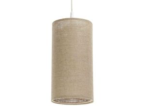 5906742029871 - 0T0-016-15w20 Hängeleuchte boho elegant E27 1x40W Hanf natürlich auf PVC-Kunststoff beige H102cm Ø15cm dimmbar - Bps Koncept