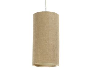 5906742029901 - 0T0-017-15w20 Hängeleuchte boho elegant E27 1x40W Hanf natürlich auf PVC-Kunststoff beige H102cm Ø15cm dimmbar - Bps Koncept