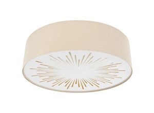 5906742031881 - 090-501-50 Deckenleuchte rays E27 2x40W Velourstoff beige-creme mit Diffusor H24cm Ø50cm dimmbar - Bps Koncept