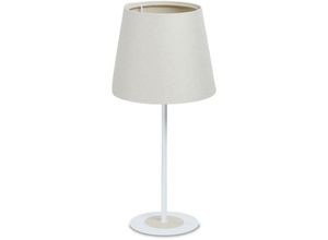 5906742032093 - 070s-Mb1-001 Tischleuchte boho E27 max1X60W Stoff strukturiert auf pp Kunststoff creme H40cm Ø18cm mit Schiebeschalter - Bps Koncept