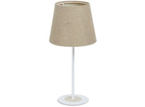 5906742032109 - 070s-Mb1-002 Tischleuchte boho E27 max1X60W Stoff strukturiert auf pp Kunststoff beige creme H40cm Ø18cm mit Schiebeschalter - Bps Koncept