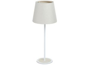 5906742032192 - 070s-Mb5-001 Tischleuchte boho E27 max1X60W Stoff strukturiert auf pp Kunststoff creme H49cm Ø18cm mit Schiebeschalter - Bps Koncept