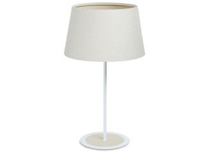 5906742032239 - 070s-Mb2-001 Tischleuchte boho E27 max1X60W Stoff strukturiert auf pp Kunststoff creme H47cm Ø26cm mit Schiebeschalter - Bps Koncept