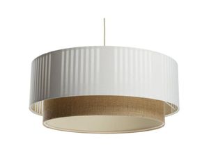 5906742034028 - 061-132-50 Hängeleuchte lami line 1xE27 max60W H90cm Ø50cm Stoff fragil crème auf PP-Kunststoff beige dimmbar - Bps Koncept