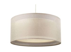 5906742035636 - 0MGO-001-50 Hängeleuchte linen light 1xE27 max60W Leinen beige Ecru auf pvc transluzent crème H95cm Ø50cm dimmbar - Bps Koncept