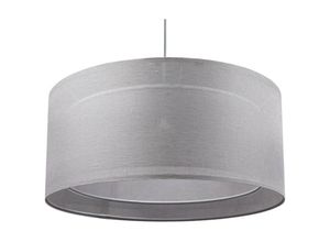 5906742035711 - 0MGO-005-50 Hängeleuchte linen light 1xE27 max60W Leinen grau auf pvc transluzent crème H95cm Ø50cm dimmbar - Bps Koncept