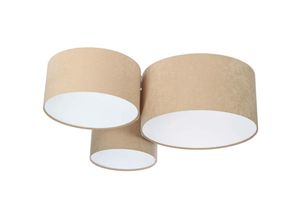 5906742042191 - Bps Koncept - 080-027 Deckenleuchte Trio beige weiß 3 x E27 L91cm H30cm dimmbar