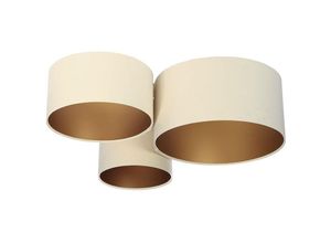 5906742042245 - Bps Koncept - 080-034 Deckenleuchte Trio Creme Gold 3 x E27 L91cm H30cm dimmbar