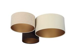 5906742042306 - 080-01-029 Deckenleuchte Trio creme beige braun gold 3 x E27 L91cm H30cm dimmbar - Bps Koncept