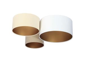 5906742042337 - 080-01-034 Deckenleuchte Trio weiß creme beige gold 3 x E27 L91cm H30cm dimmbar - Bps Koncept