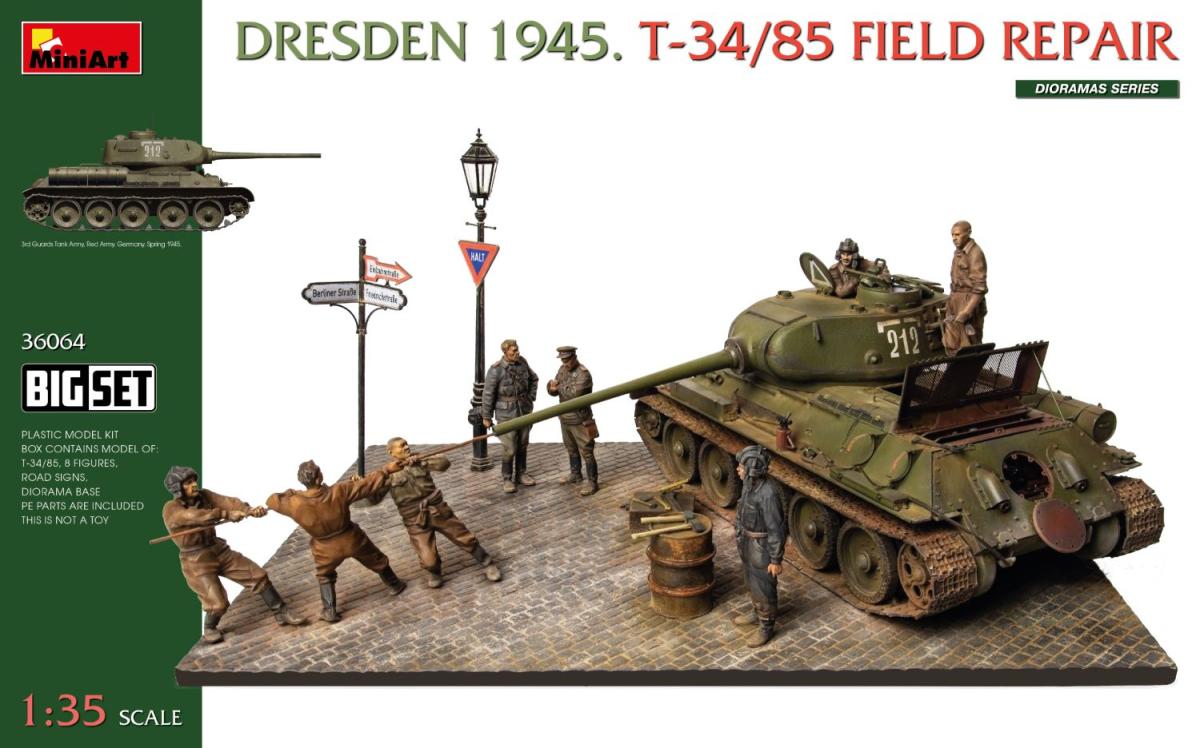 5906852927784 - Big-Set Dresden 45 T-34 85 Feldreparatur