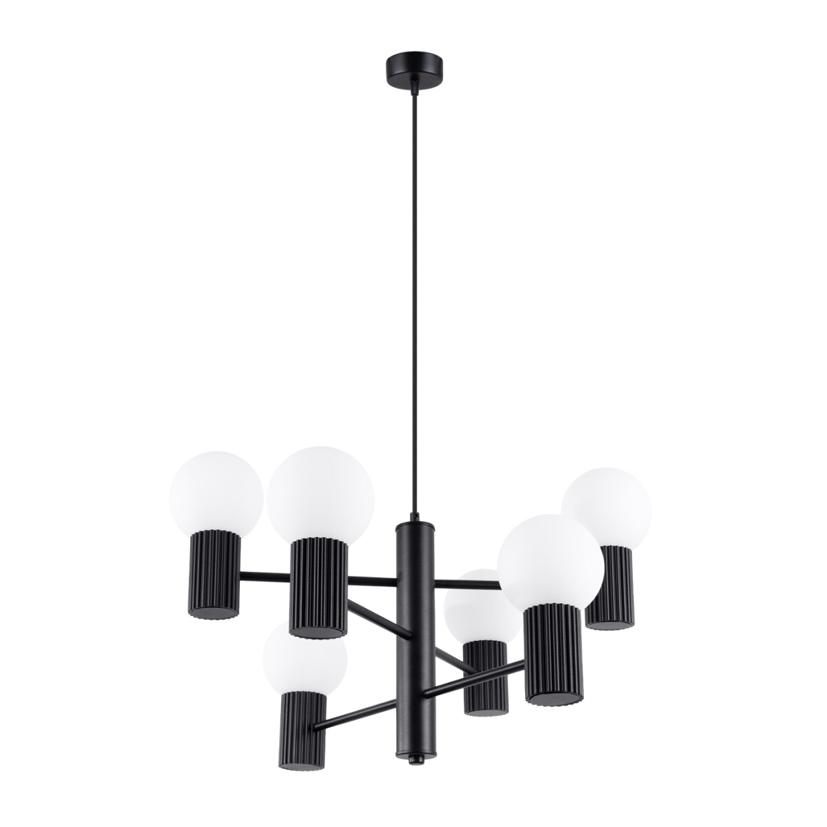 5907073075643 - Kronleuchter HALO 6 schwarz