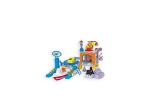 5907442106688 - Mochtoys Kinder Hafenwache 10668 Wasserrettung mit Hubschrauber Boot Auto uvm