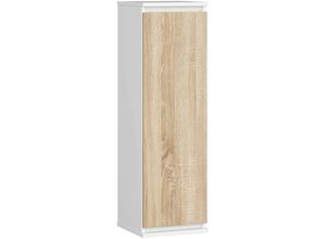 5907504389943 - Akord - Schaufenster Schrank an der Wand hängen 30 cm Matte System ohne weißes Griff   Sonoma Oak 3 Regale 1 Türen1